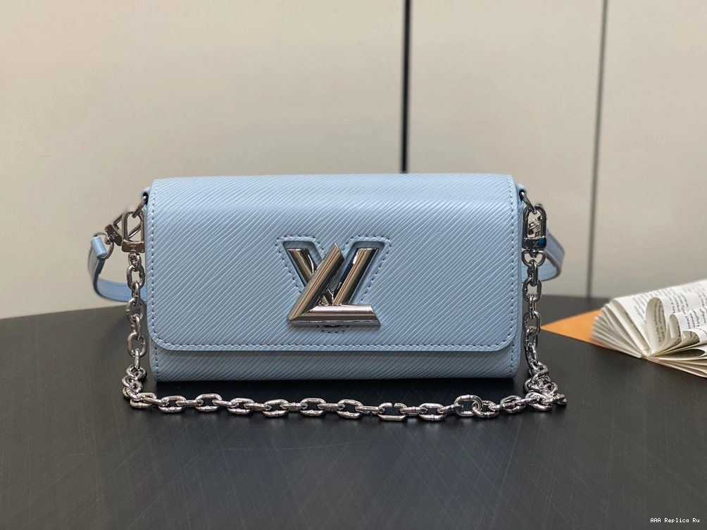 AAA Pruses Bags LOUIS TWIST-19*10.5*6.5cm VUITTON 0802